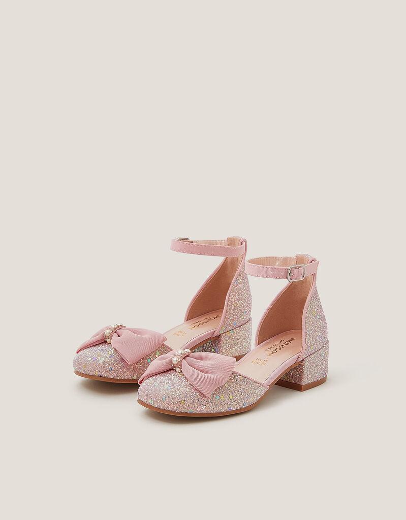 Monsoon Children Cipele za devojčice Glitter Chunky, Roze