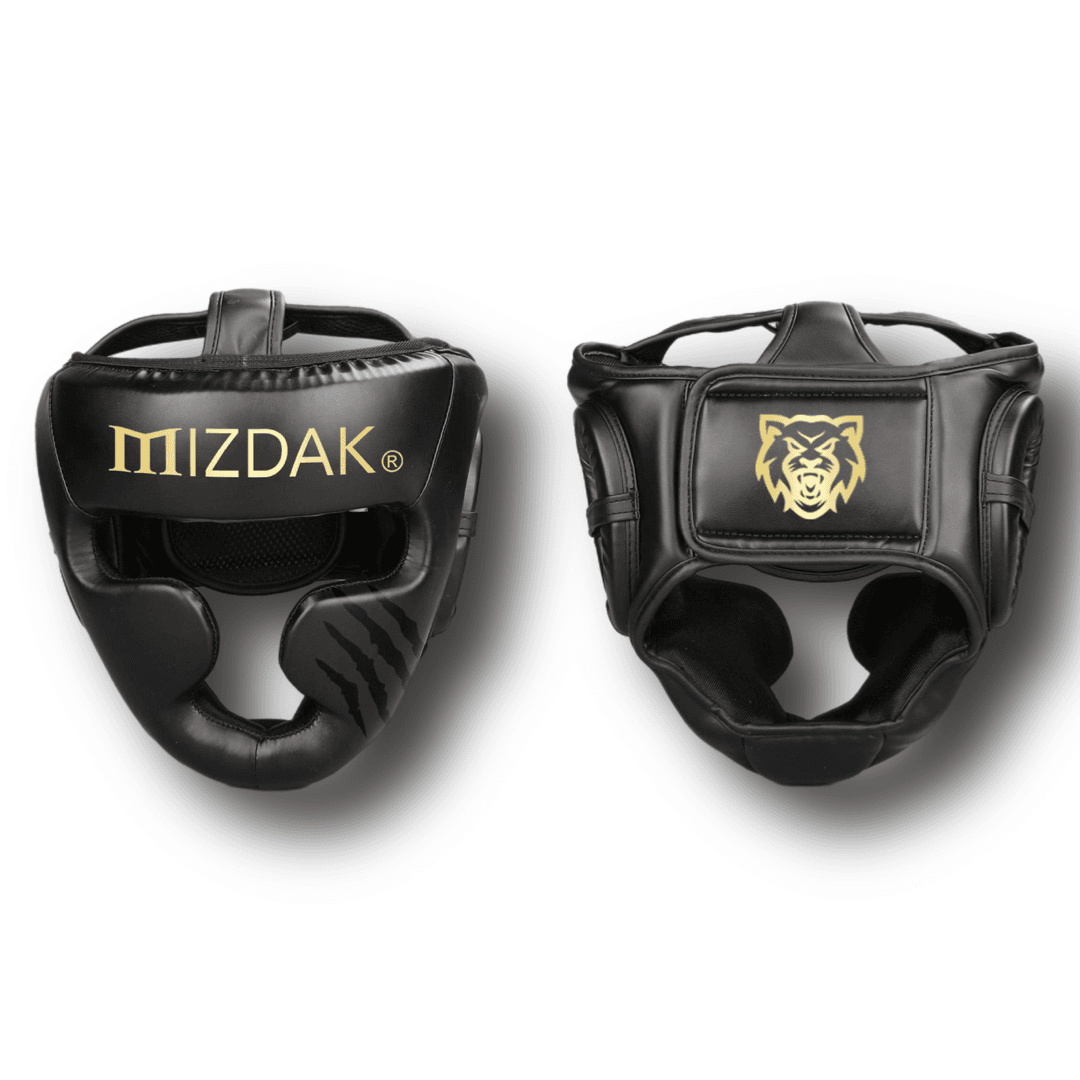 MIZDAK mma performance Boks kaciga, Crno-zlatna