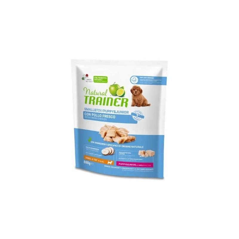 TRAINER Hrana za pse Small&Toy Puppy&Junior with Fresh Chicken, 800g