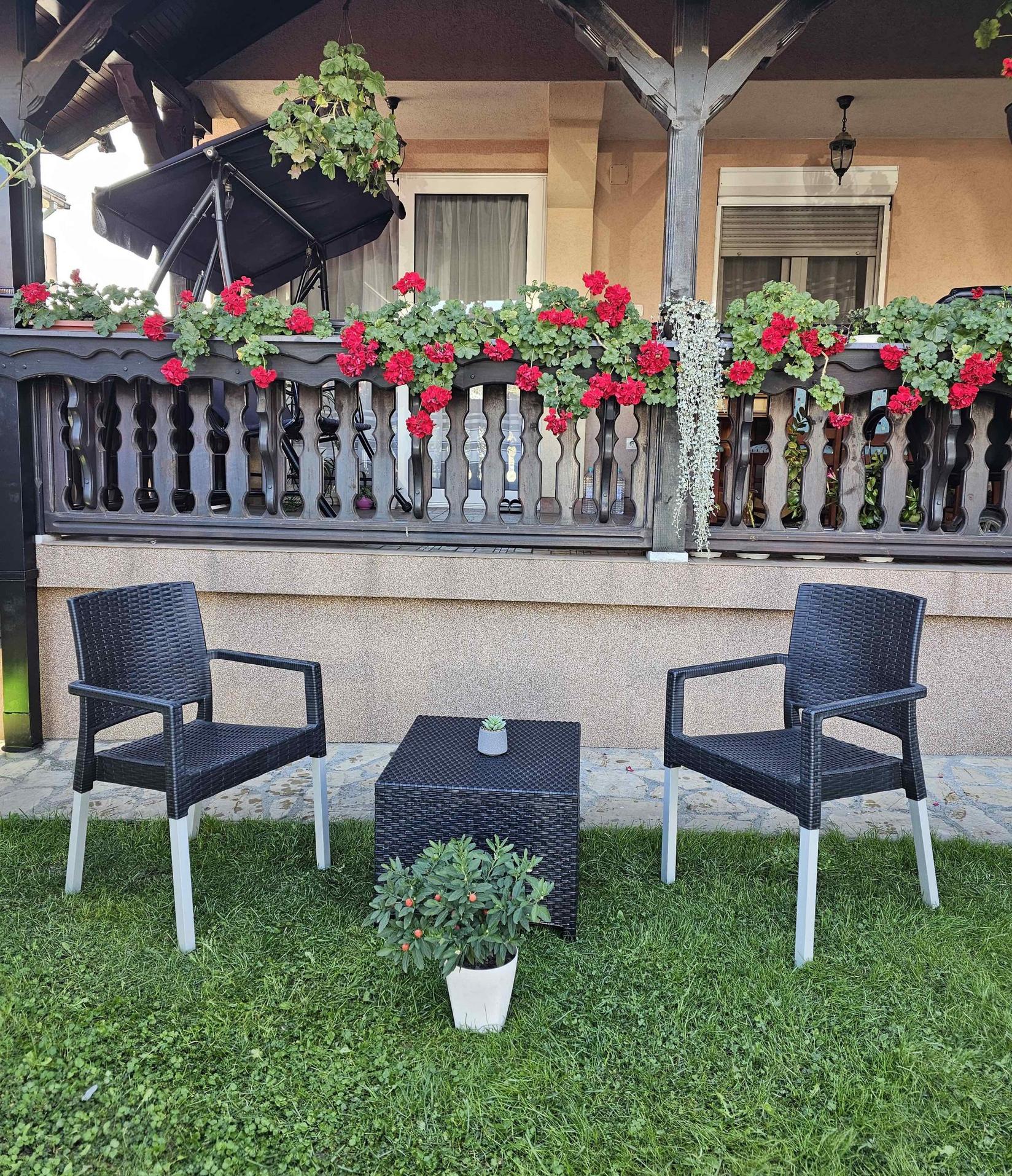 GIARDINO E CASA Balkonski set Molveno, Antracit