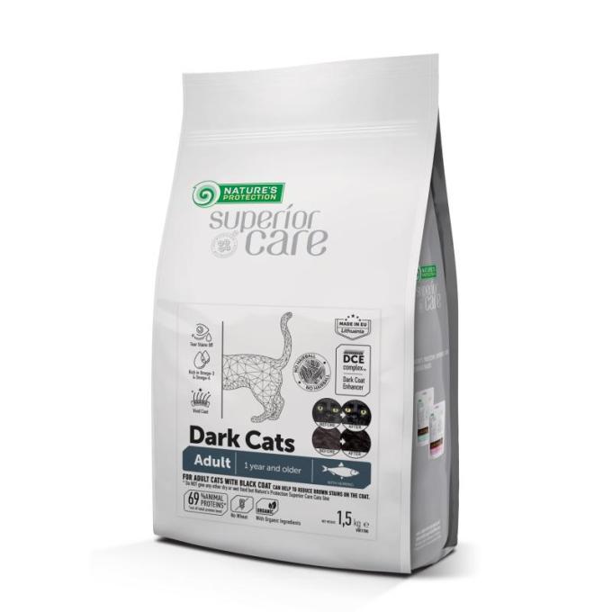 NATURE'S PROTECTION Hrana za mačke Dark Cat, 1.5kg