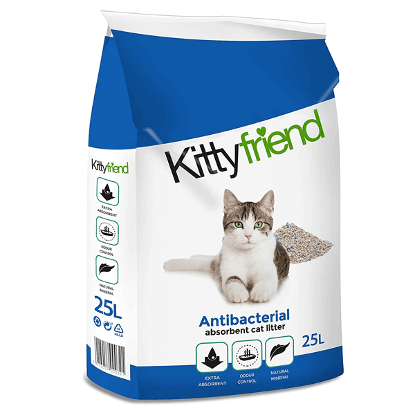 SANICAT Negrudvajući posip za mačke od prirodne gline KittyFriend absorbent, 30 l