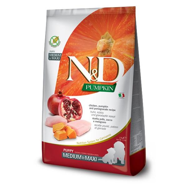 N&D Hrana za pse Pumpkin Puppy Medium&Maxi Chicken, Pumpkin&Pomegranate, 12kg