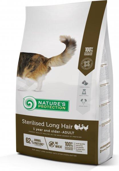 NATURE'S PROTECTION Hrana za mačke Sterilised Long Hair, 7kg