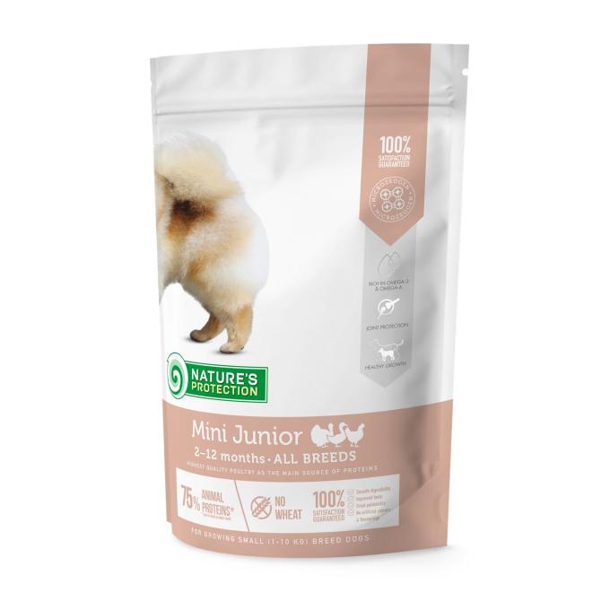 NATURE'S PROTECTION Hrana za pse Mini Junior Poultry, 500g
