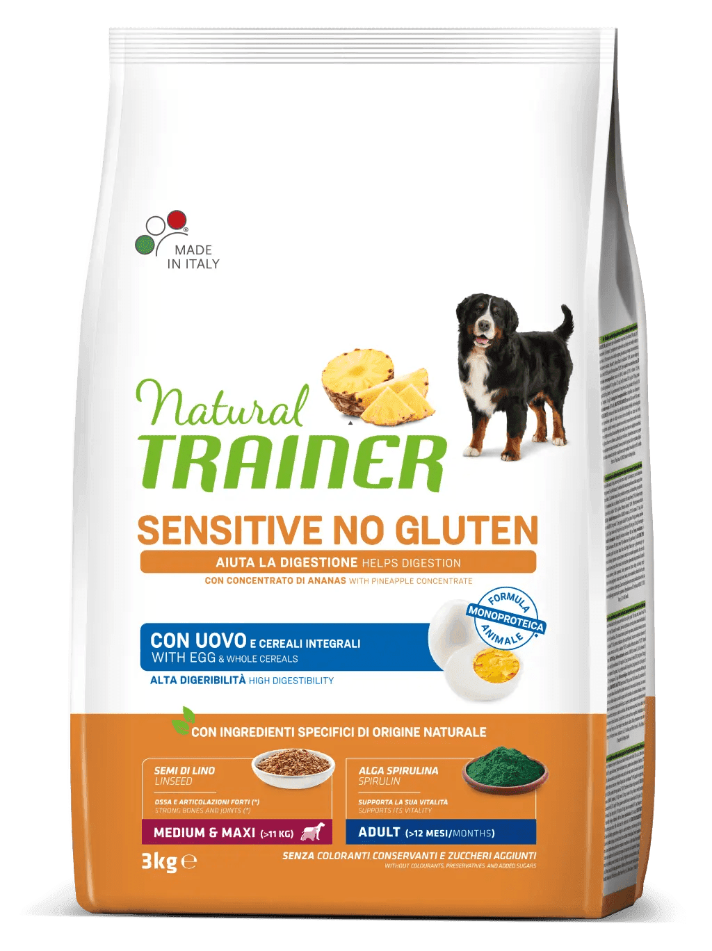TRAINER Hrana za pse Sensitive No Gluten Medium&Maxi Adult, 3kg