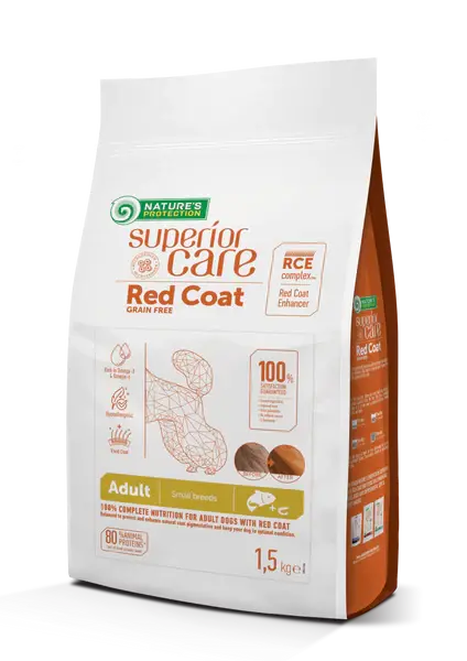 NATURE'S PROTECTION Hrana za pse Red Coat Small Adult, 10kg
