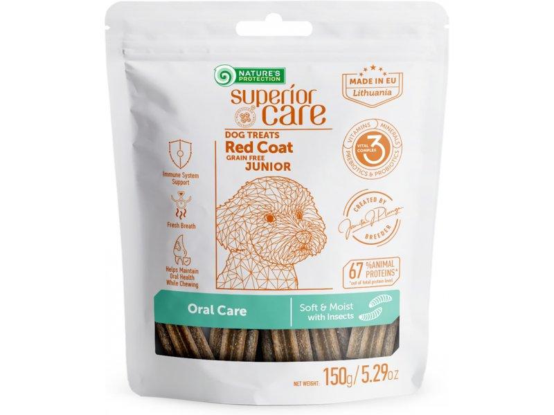 NATURE'S PROTECTION Poslastice za pse Red Coat Gums & Oral Care With Insects, 150g