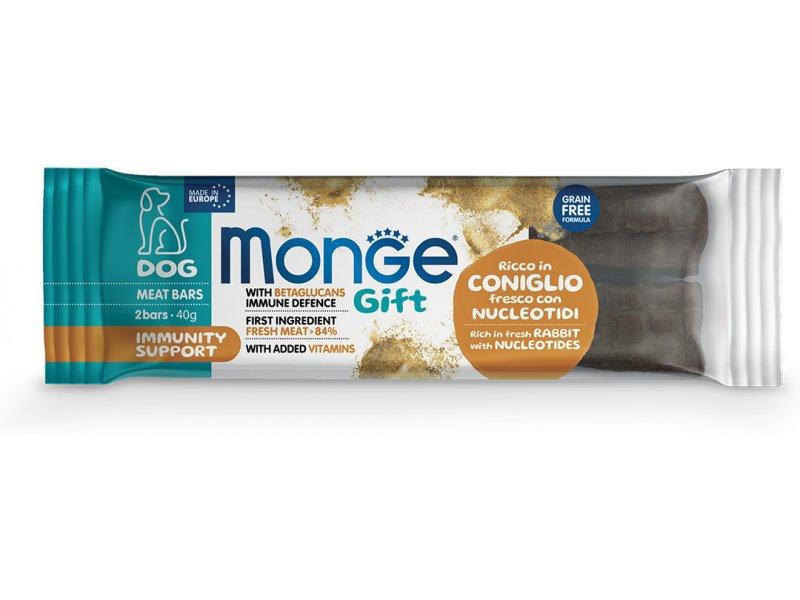 MONGE Mesnati bar sa ukusom zečetine Gift Rabbit & Nucleotides Meat Bars Immunity Support, 40g