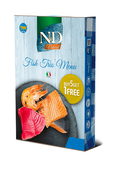 N&D Hrana za mačke Natural Fish Trio Menu, 6x70g