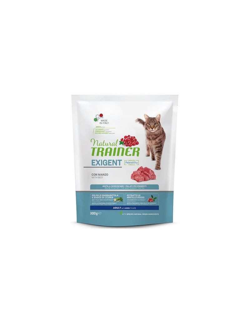 TRAINER Hrana za mačke Cat Exigent With Beef, 300g