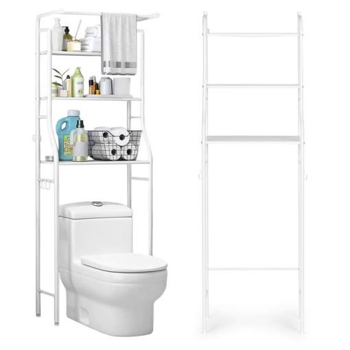 ModernHome Polica za kupatilo 3 nivoa aluminiјum