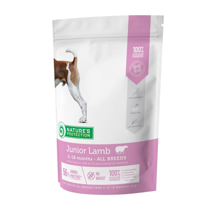 NATURE'S PROTECTION Hrana za pse Junior Lamb All Breed Dog, 7.5kg