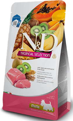 N&D Hrana za pse Tropical Selection Adult Mini Pork, Spelt, Oats & Fruits, 5kg