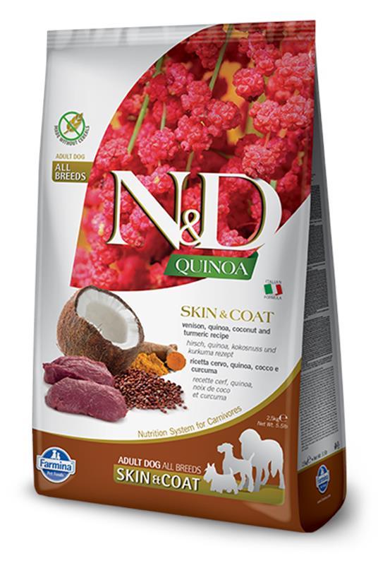 N&D Hrana za pse Quinoa All Breed Skin&Coat Venison&Cocunut, 7kg