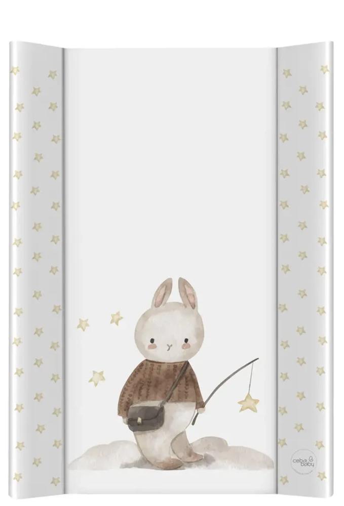 CEBA BABY Tvrda podloga za presvlačenje Zeka, 50x80cm, Bela