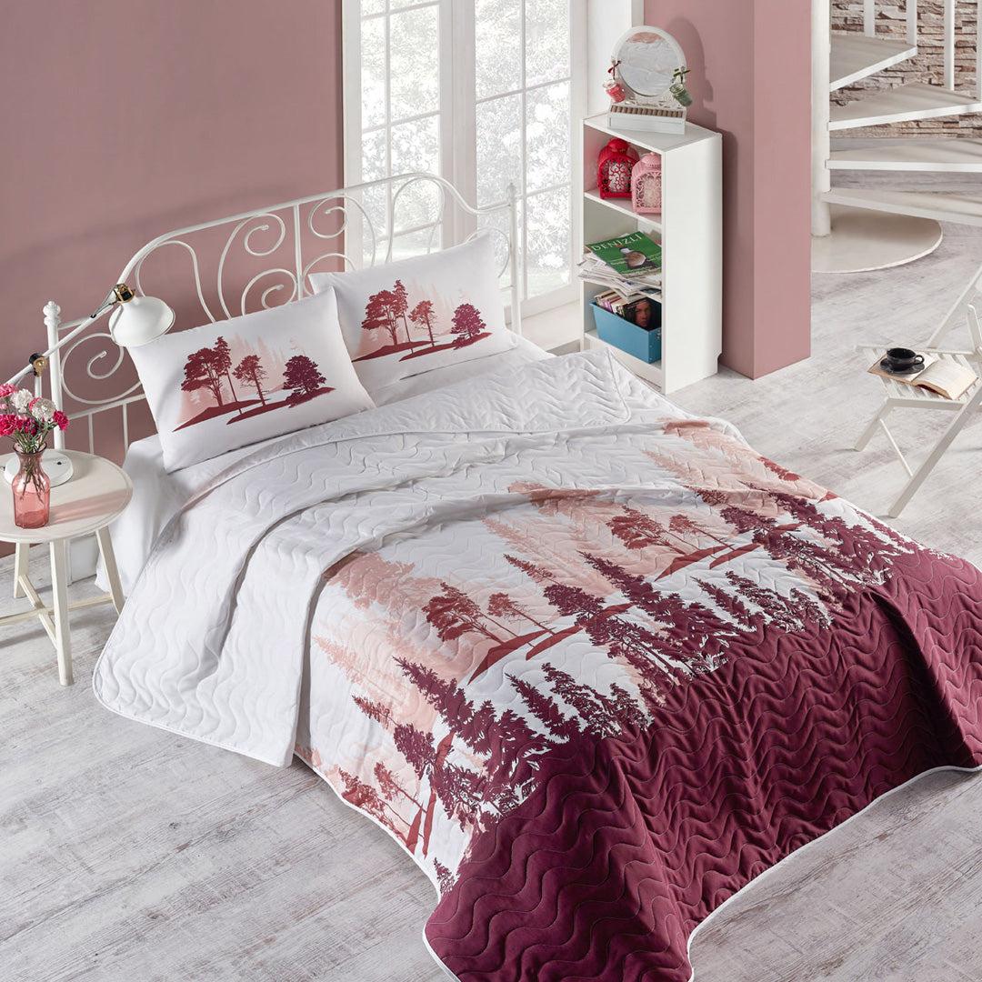 Armonia Set prekrivač i jastučnica singl Priroda, Bordo