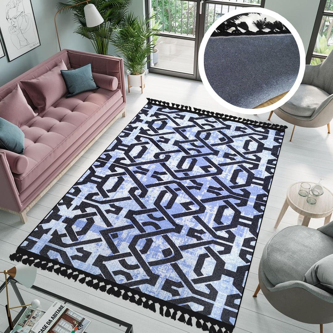 ARMONIA Tepih 160cm x 230cm sa resama Ornament plava