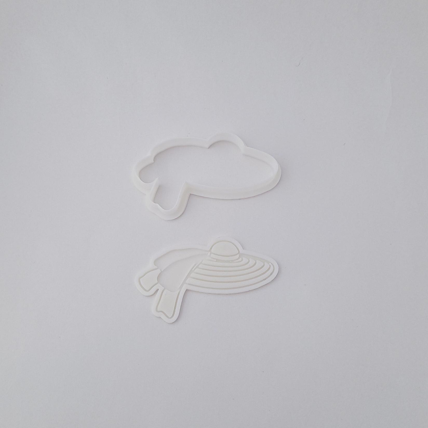 KREATIVNI SLATKIŠI Modla za kolače i ukrase Naočare, 10 cm, Bele