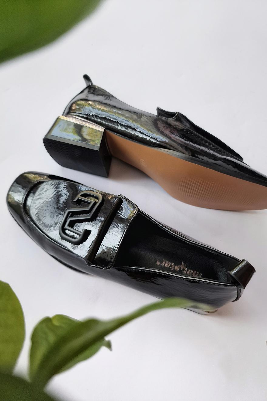 MAT STAR Ženske cipele sa šnalom, Crne