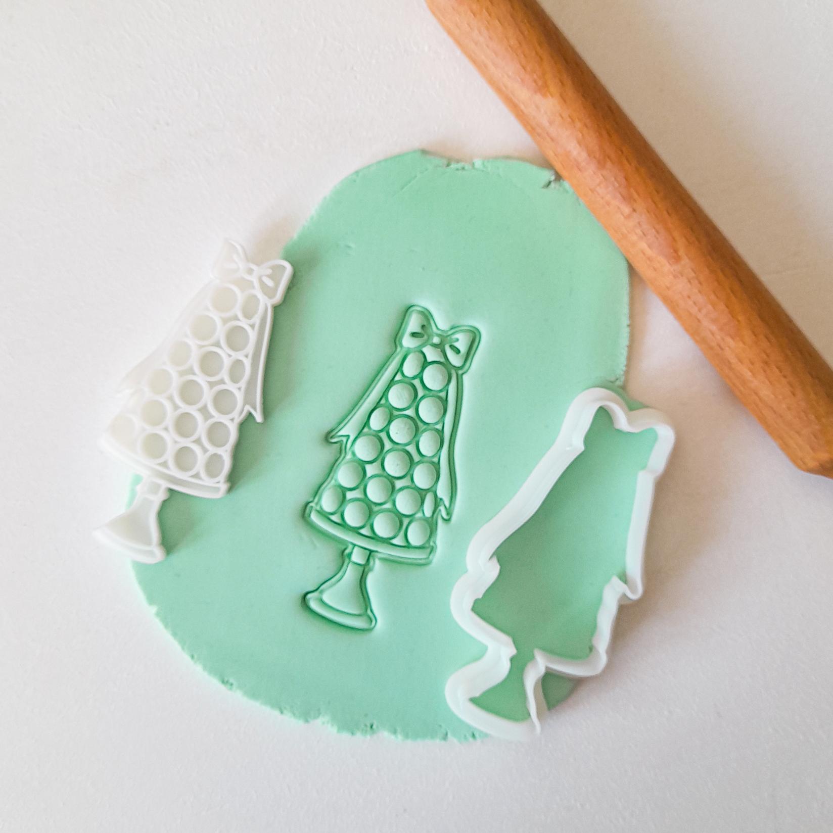 KREATIVNI SLATKIŠI Modla za kolače i ukrase Toranj od makaronsa, 6 cm, Bela