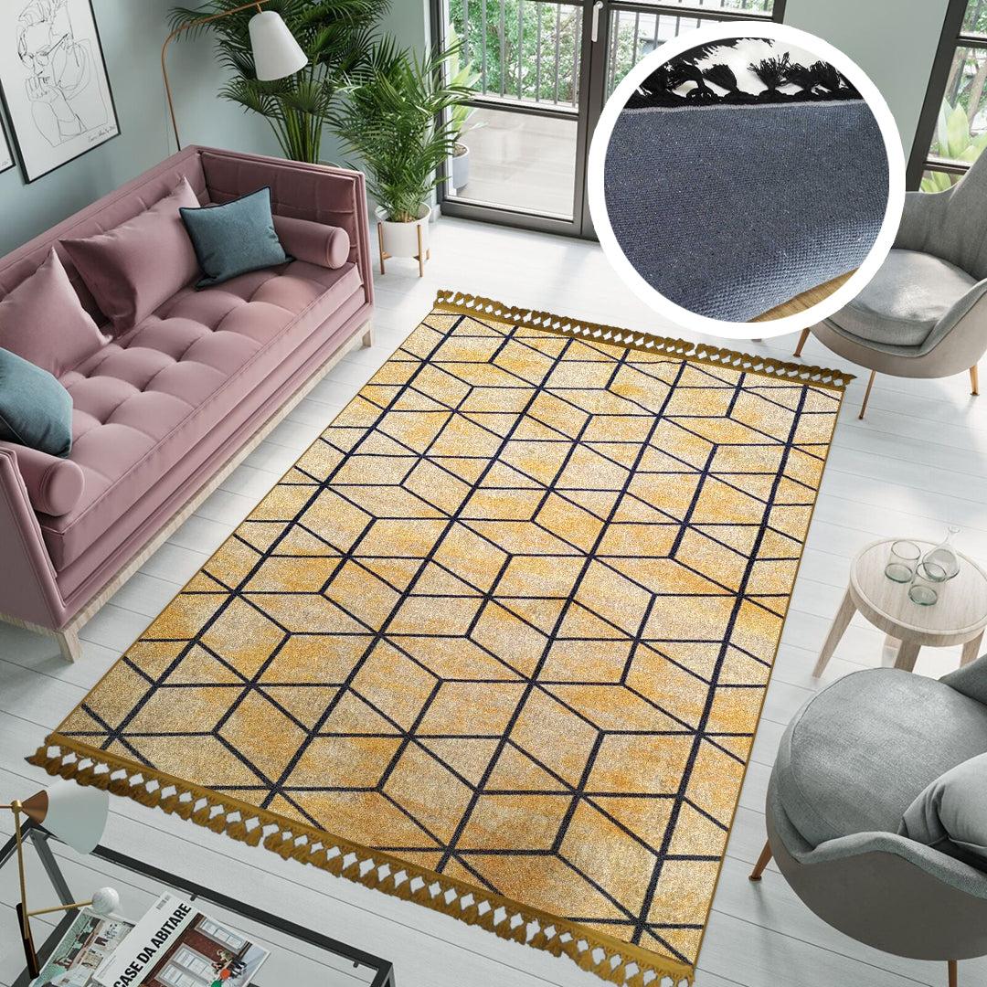 ARMONIA Tepih 160cm x 230cm Kocka, Žuti