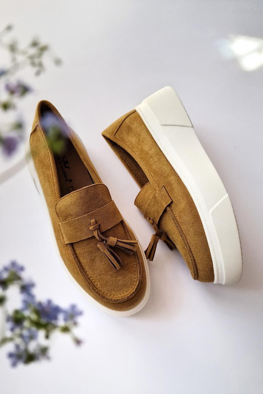 EMELIE STRANDBERG Ženske mokasine, Oker