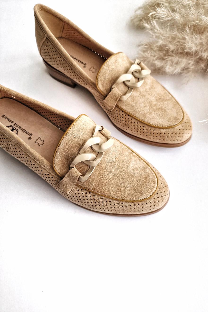 Ženske mokasine, Bež