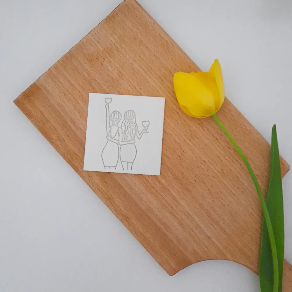 KREATIVNI SLATKIŠI Svadbena modla za kolače i ukrase Devojke, 8 cm, Bela