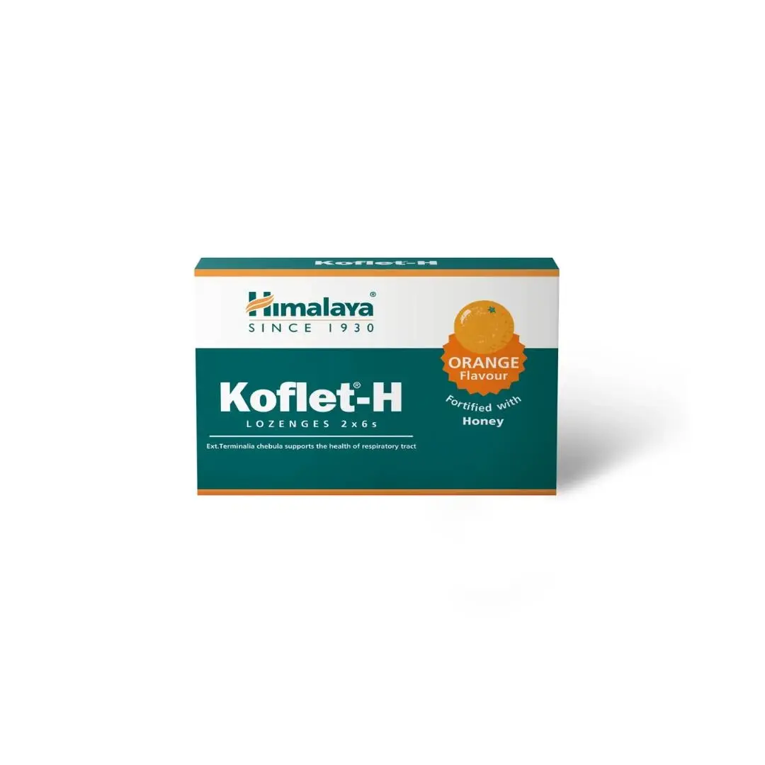 HIMALAYA Koflet H Lozenge sa ukusom pomorandže, 12 lozengi