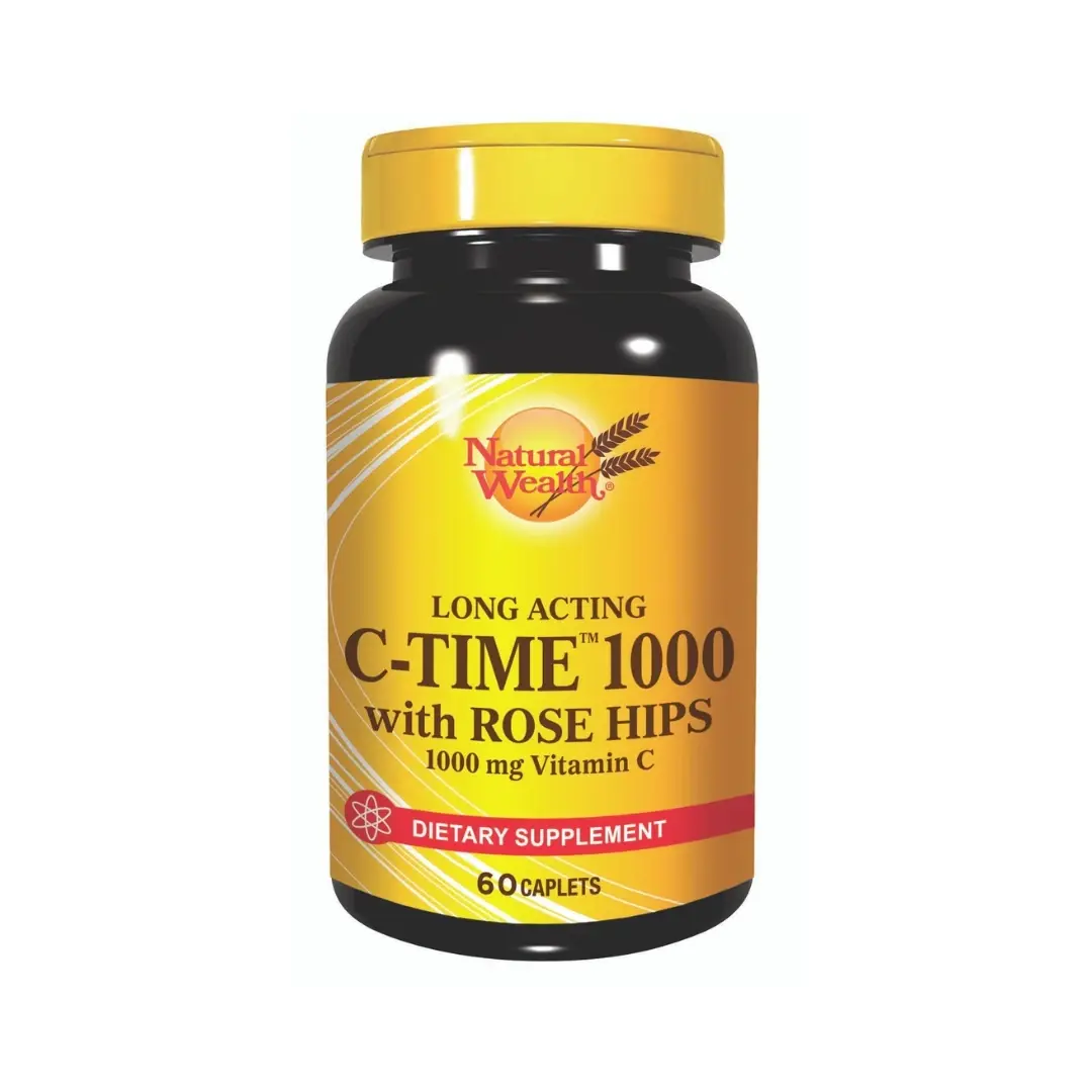 NATURAL WEALTH Vitamin C sa postepenim otpuštanjem, 1000 mg, 60 tableta