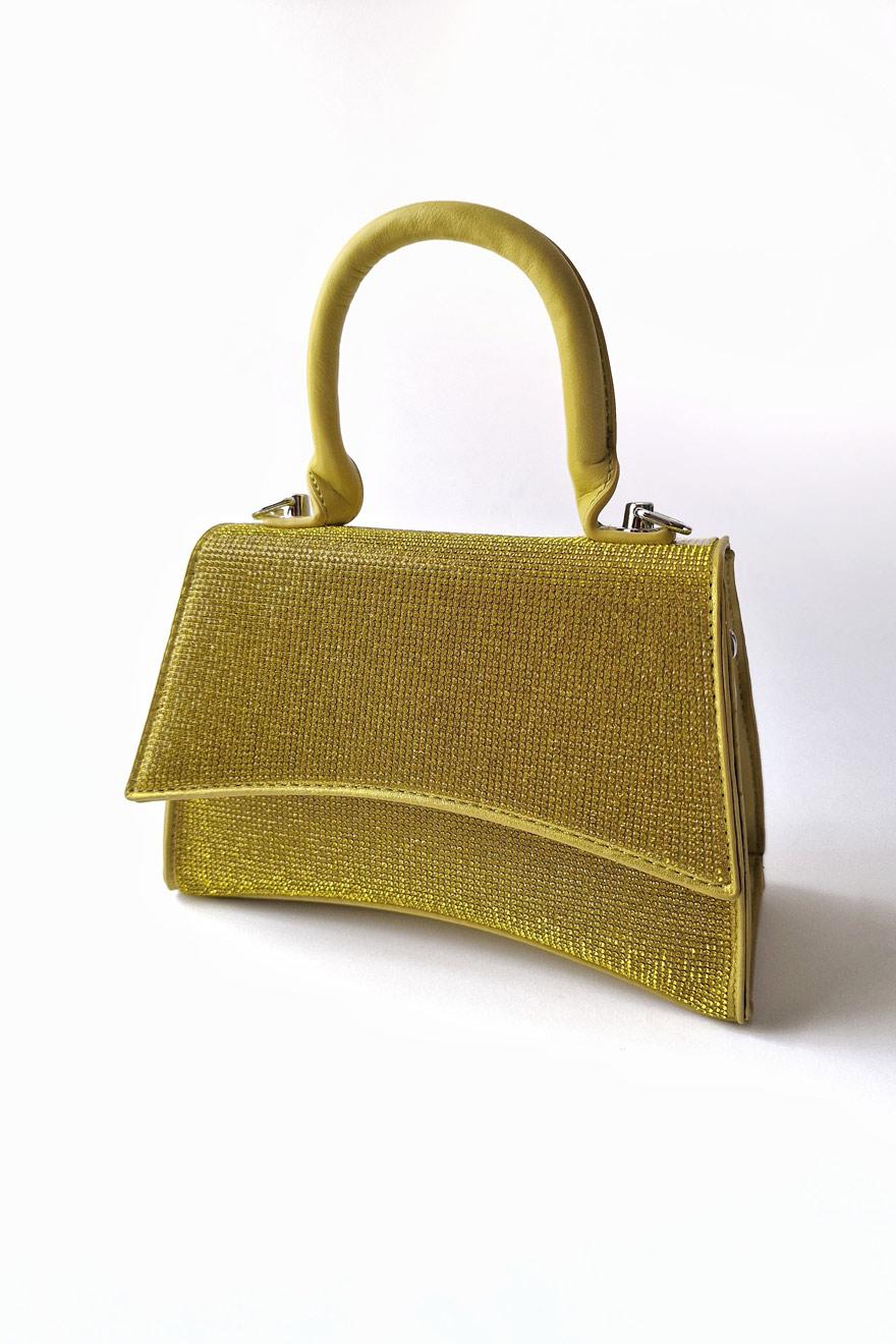 Ženska torba sa cirkonima, Zelena