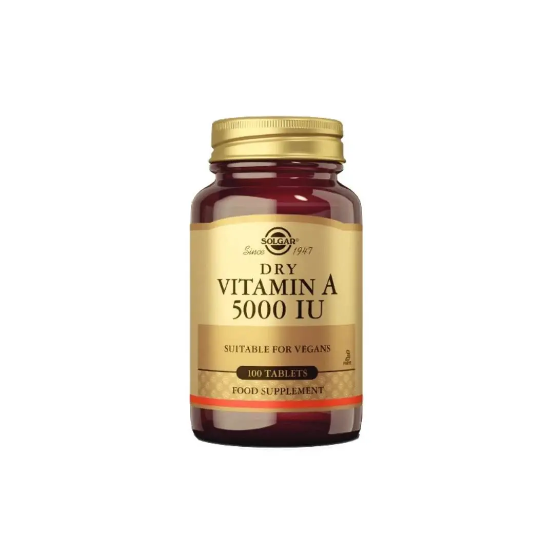 SOLGAR Vitamin A Dry, 5000 IU, 100 tableta