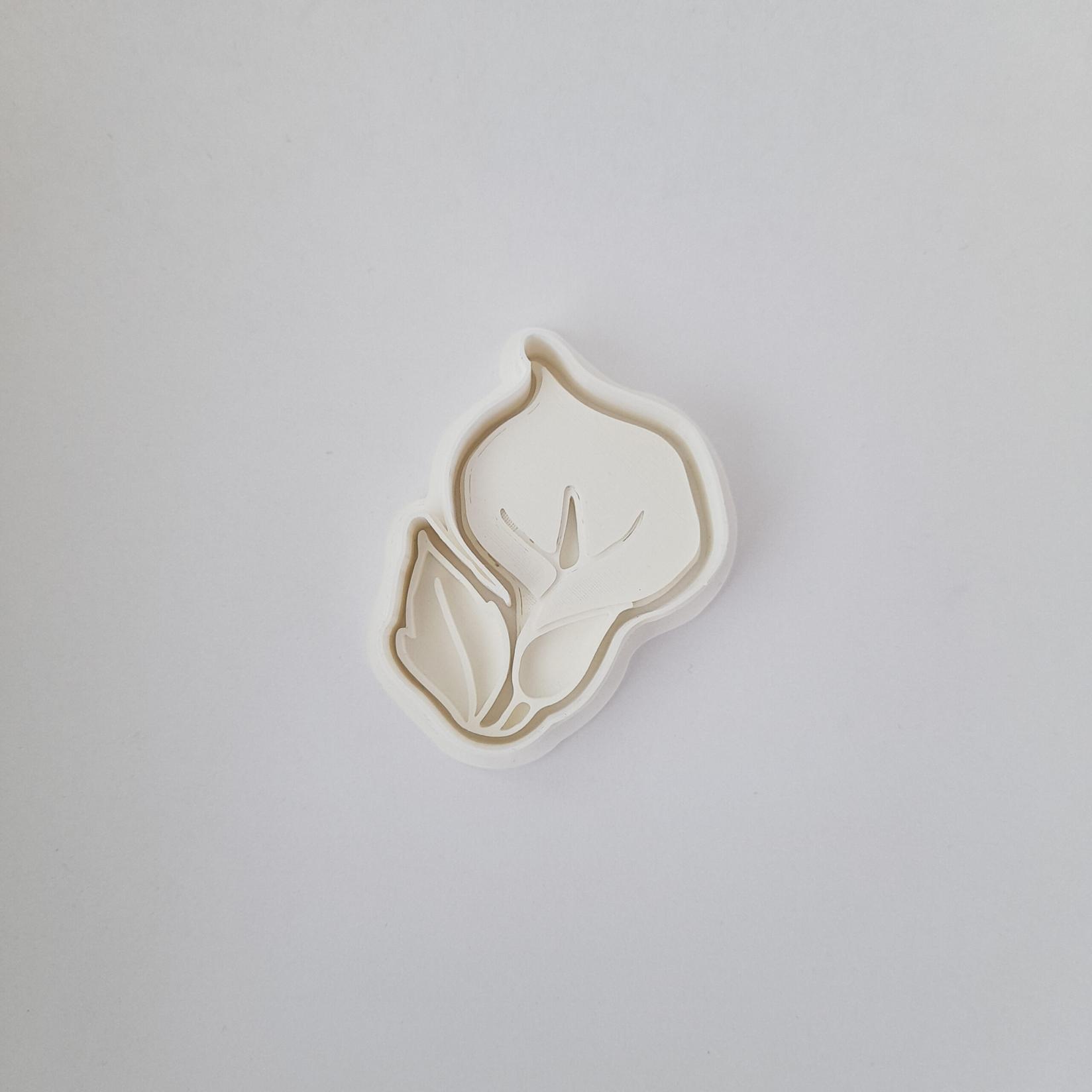 KREATIVNI SLATKIŠI Modla za kolače i ukrase Kala, 4 cm, Bela