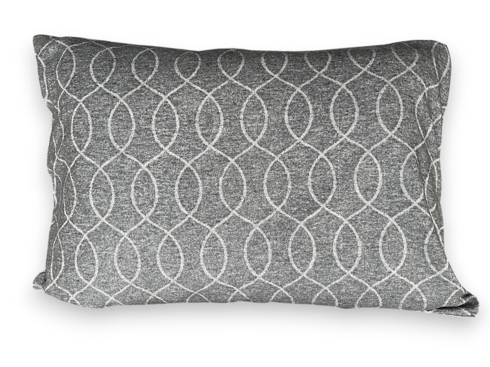 VIKTORIJA Jastučnica od Flanela 50x70cm Dezen A14, Siva