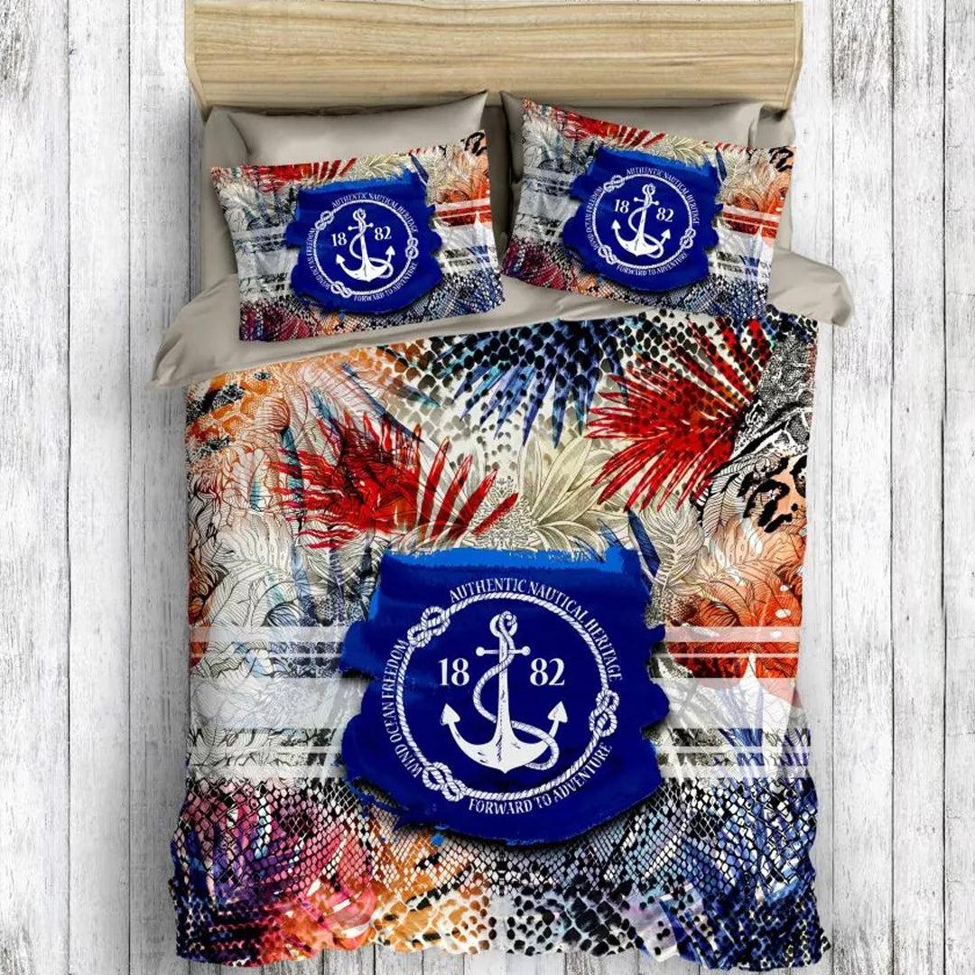 ARMONIA Posteljina bračna 100% pamuk Sidro