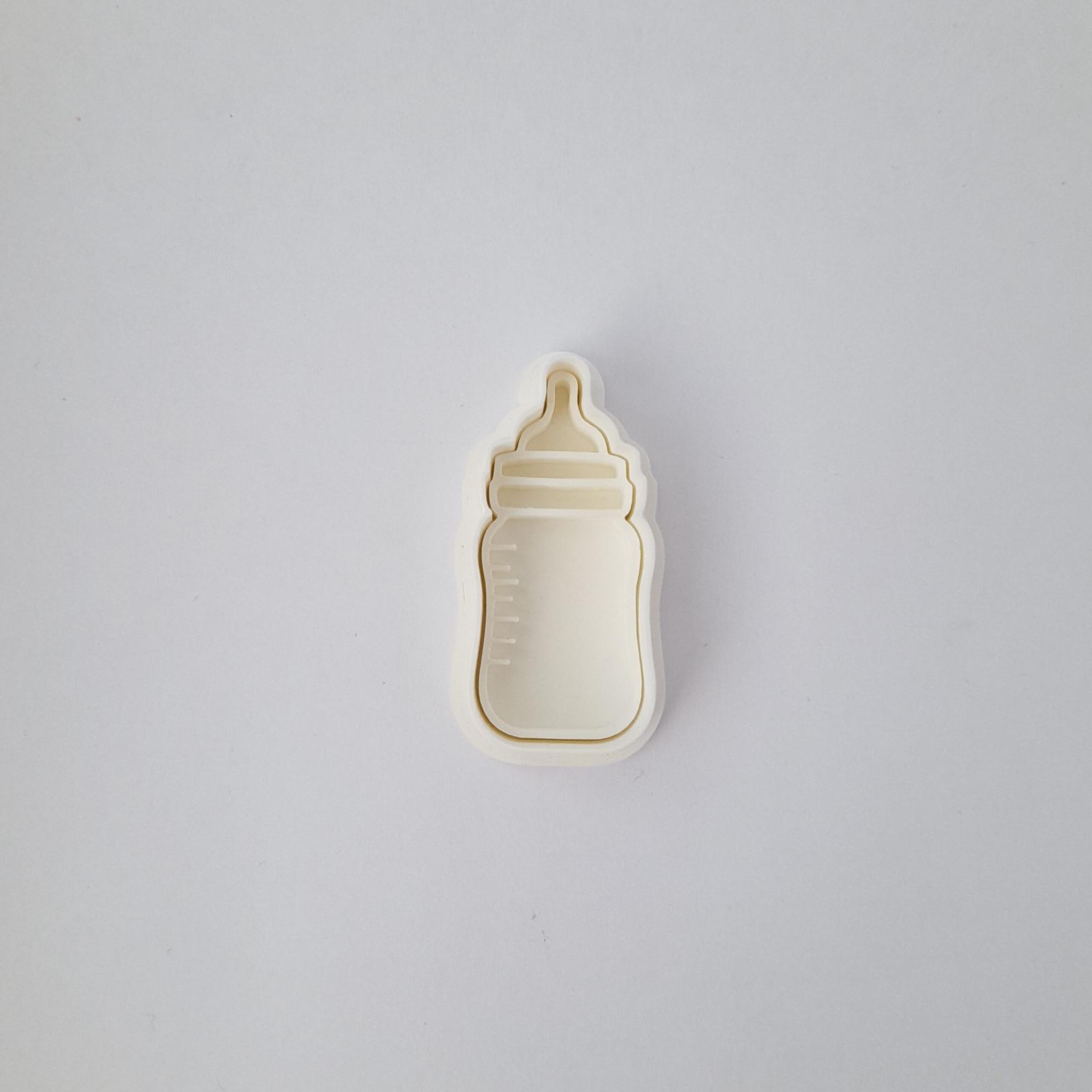 KREATIVNI SLATKIŠI Modla za kolače i ukrase Bebi flašica, 8 cm, Bela