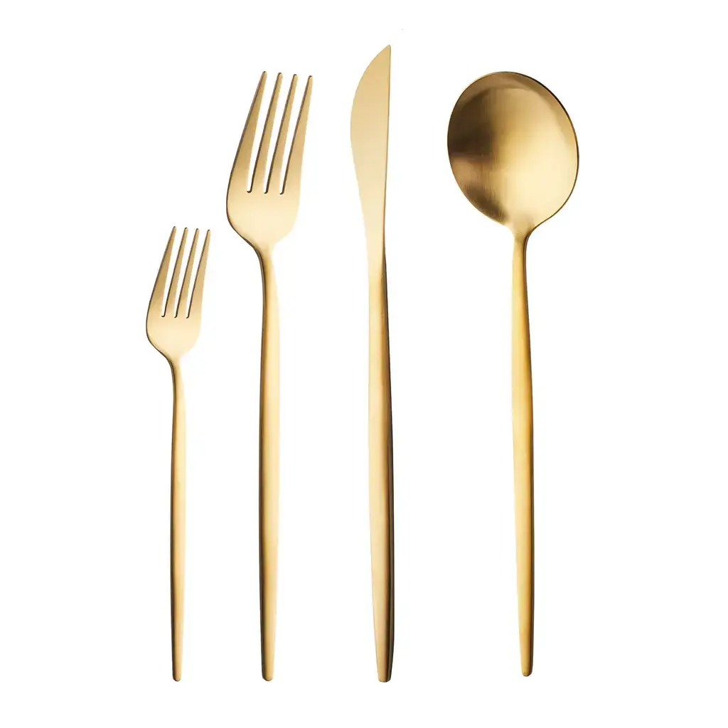 Karaca Set escajga Bella Matte Gold, 24 dela