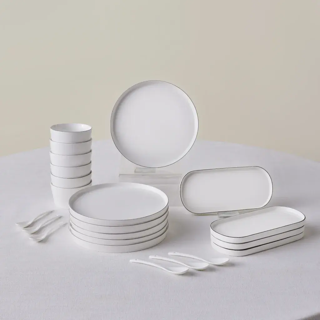 Karaca Set za serviranje Forever Bone China Bomo, 22 dela