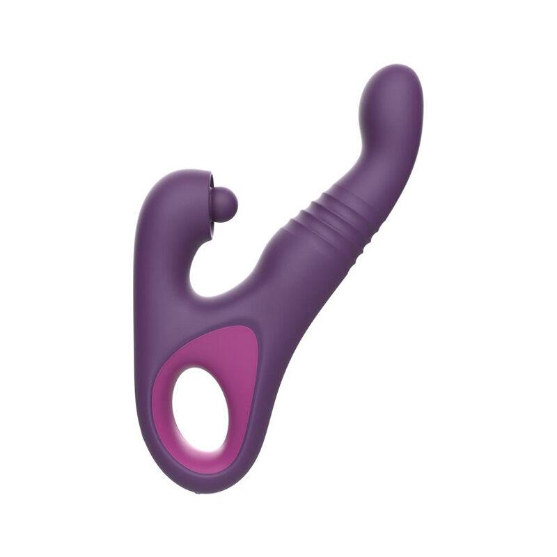 Vibrator sa pomeranjem Fury, 22.7cm, Bordo