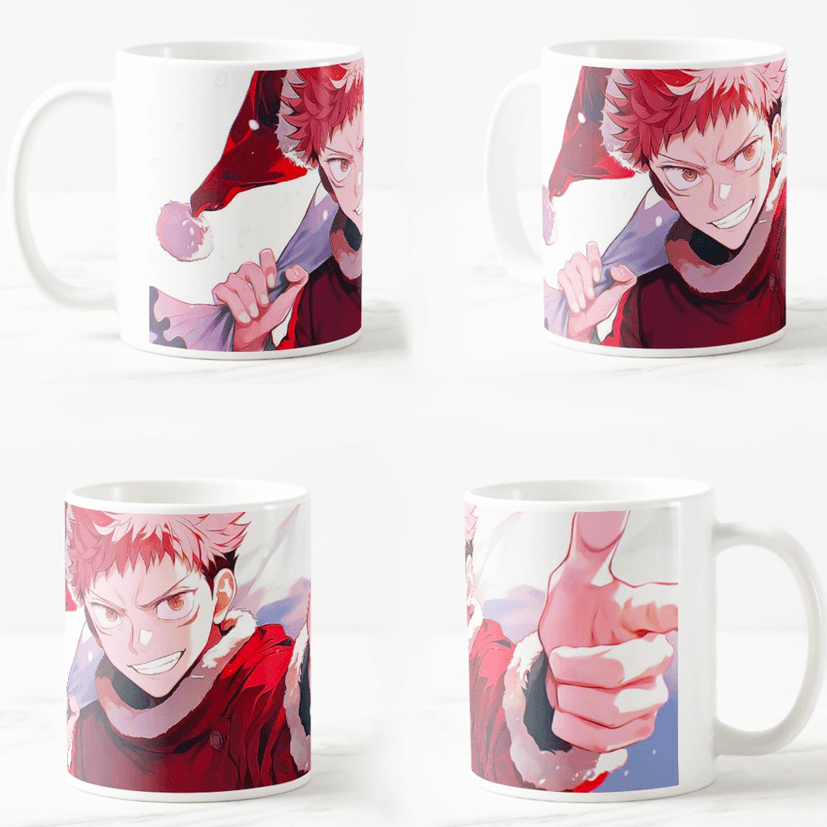 Keramička šolja anime Novogodišnji Jujutsu Kaisen, 330ml, Višebojna