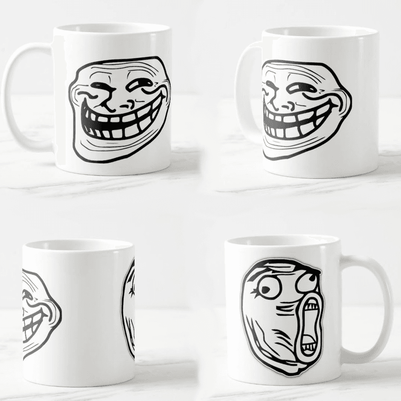 Keramička šolja Mem, 330ml, Bela