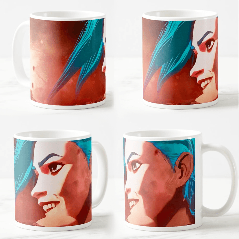 Keramička šolja Arcane, 330ml, Crvena