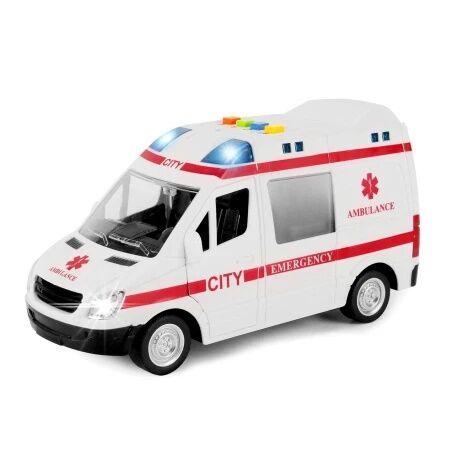 Iz Toys Igračka Vozilo Hitna pomoć City, Belo