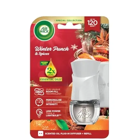 Airwick Električni osveživač komplet Winter Punch, 19 ml