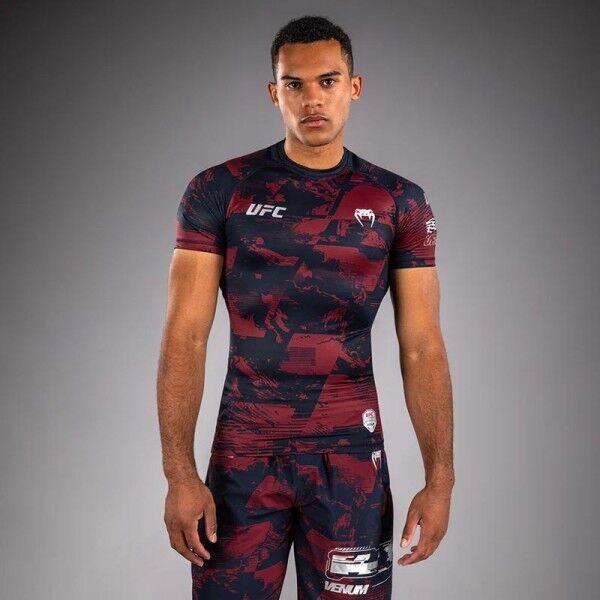 Venum Muška majica Rashguard UFC Zenith Authentic Fight Week, Bordo