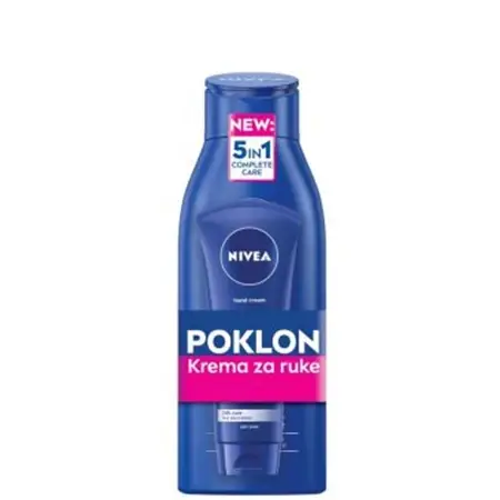 Nivea Set Hranljivo mleko za telo, 400ml + Krema za ruke Intensive&Care, 100ml