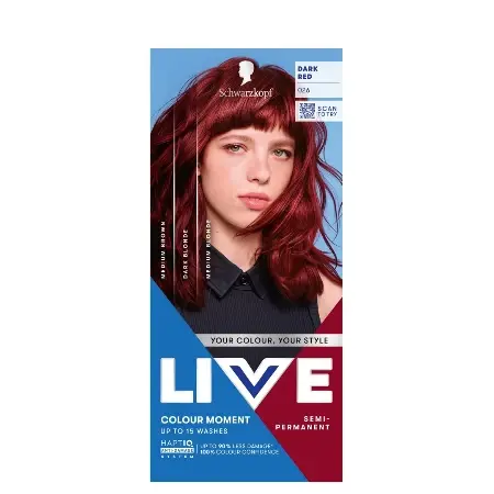 Schwarzkopf Farba za kosu Color Ultra Brigh Live, 026 Tamno crvena
