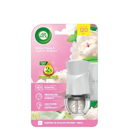 Airwick Električni osveživač komplet Belo Cveće, 19 ml