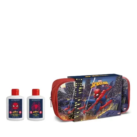 Dečiji set Spiderman, Šampon 100ml + Gel za tupiranje, 100ml + Neseser